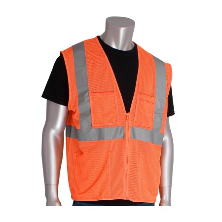 Pip ANSI Type R Class 2 Four Pocket Value Mesh Vest 302-MVGZ4POR-2X
